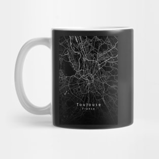 Toulouse France City Map dark Mug